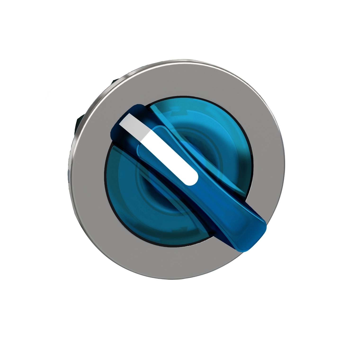 Schneider Electric - Harmony XB4 - tête bouton à manette lumineux - flush - 2 pos à rap. - bleu