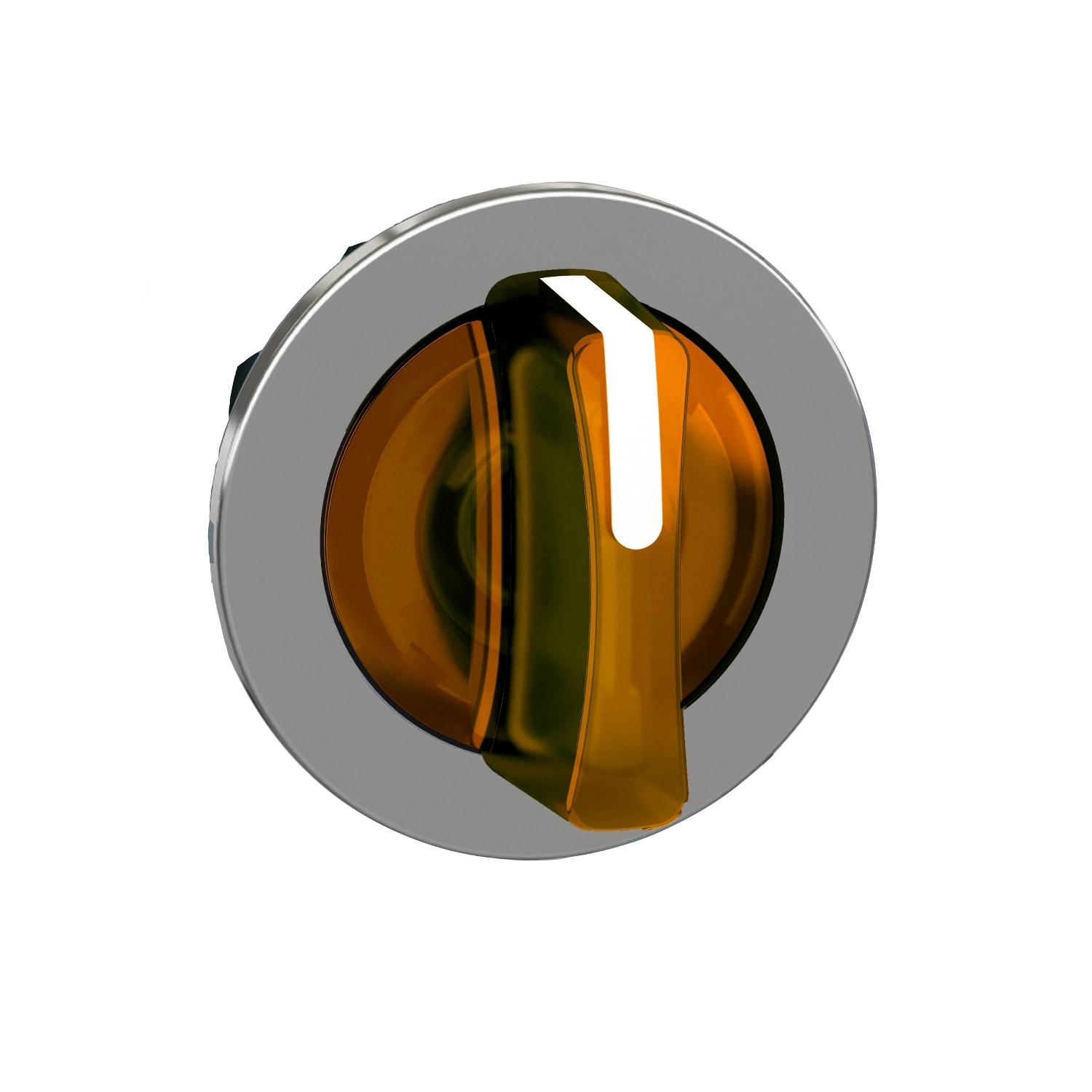 Schneider Electric - Harmony XB4 - tête bouton à manette lumineux - flush - 3 pos fix - orange