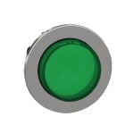 Schneider Electric - Harmony XB4 - tete bouton poussoir lum DEL - flush - depassant - vert
