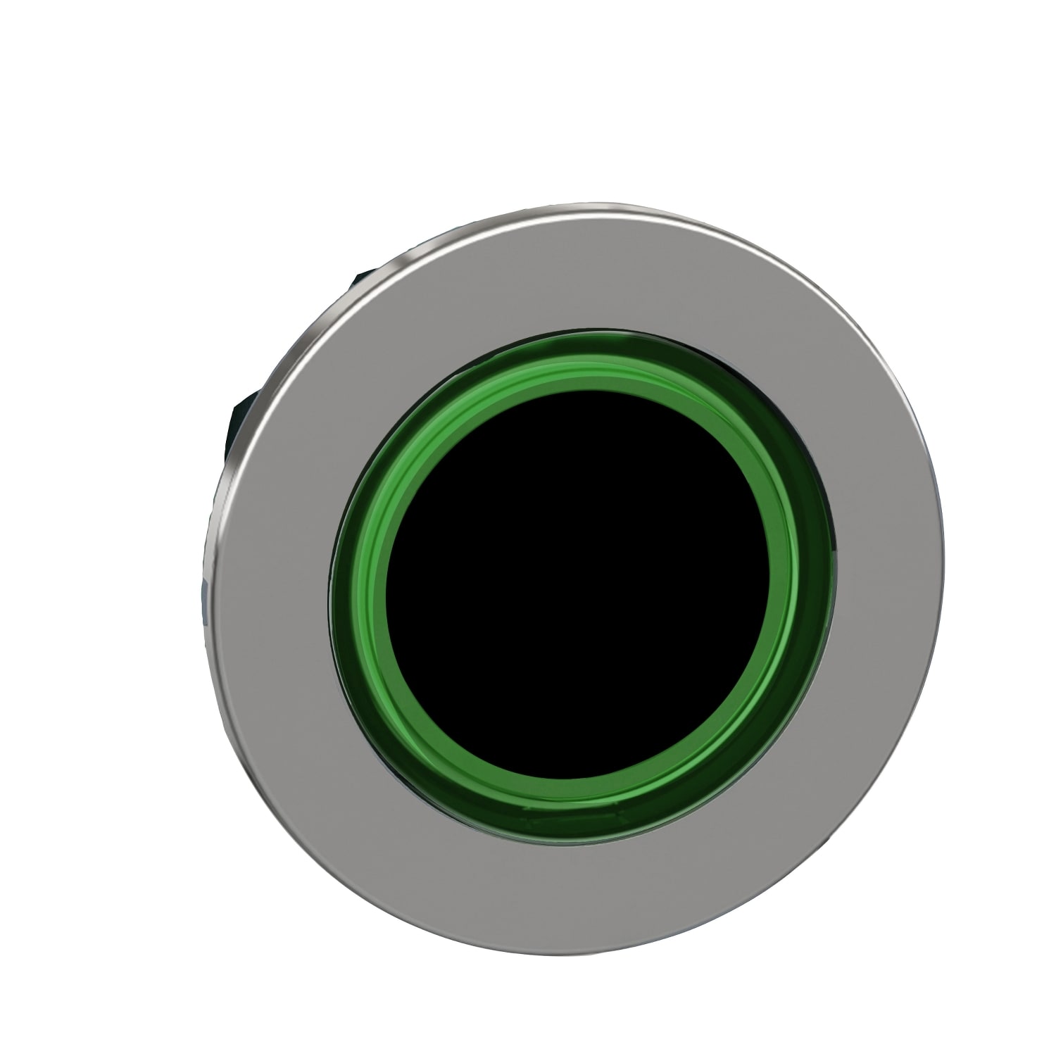 Schneider Electric - Harmony XB4 - tête bouton poussoir lum DEL - flush - anneau - vert