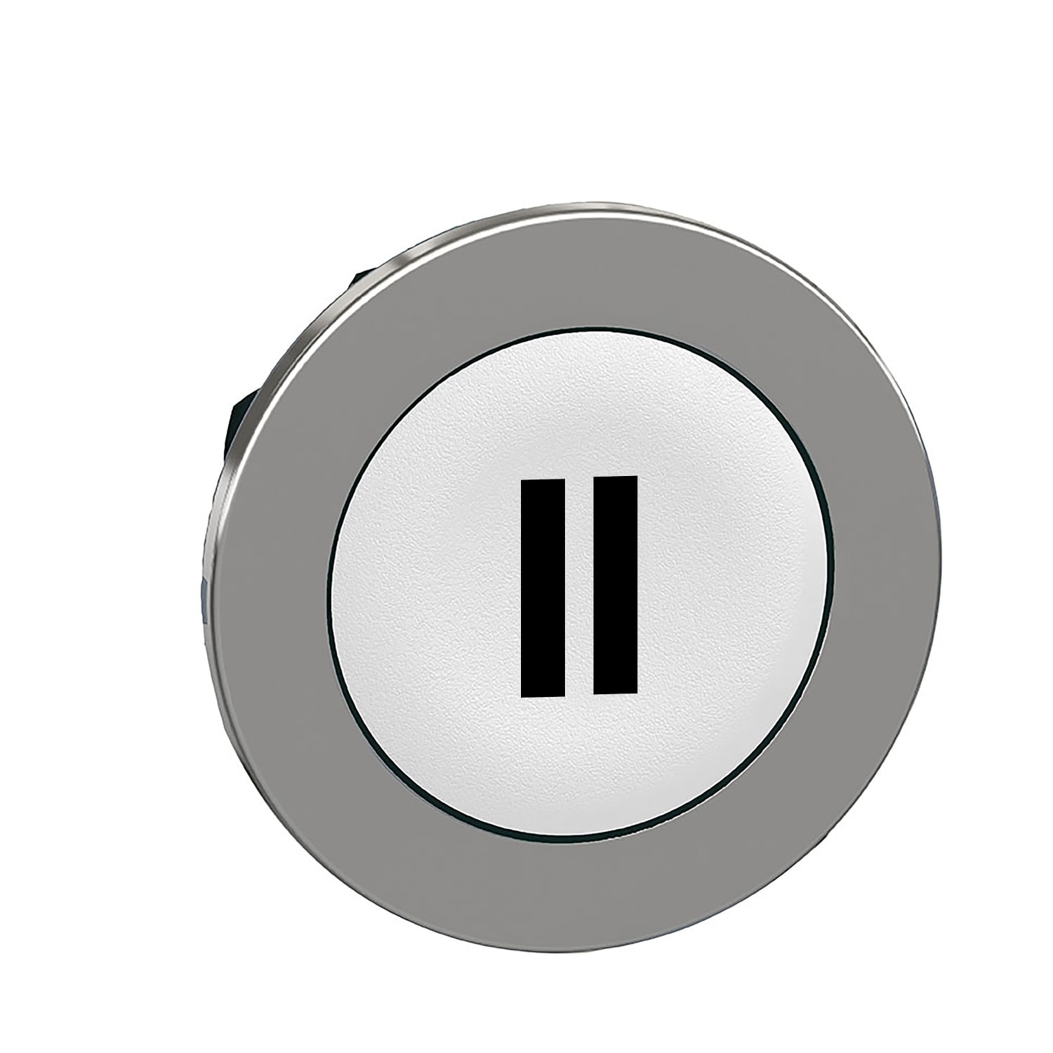 Schneider Electric - Harmony XB4 - tête bouton poussoir à impulsion - flush - marqué - blanc