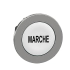 Schneider Electric - Harmony XB4 - tête bouton poussoir à impulsion - flush - marqué - blanc