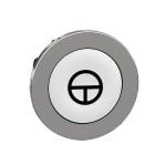 Schneider Electric - Harmony XB4 - tête bouton poussoir à impulsion - flush - marqué - blanc