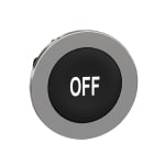 Schneider Electric - Harmony XB4 - tête bouton poussoir à impulsion - flush - marqué - noir
