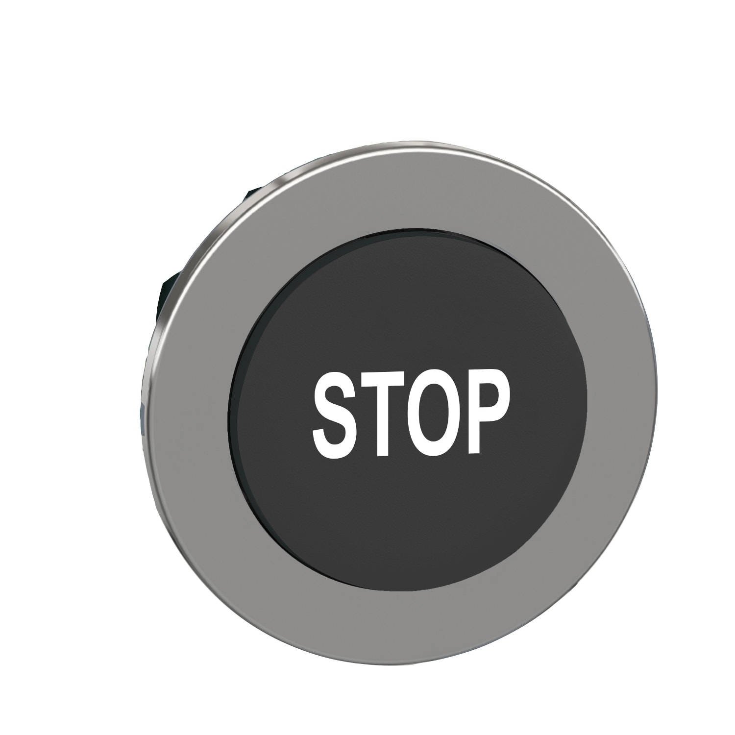 Schneider Electric - Harmony XB4 - tête bouton poussoir - flush - dépassant - marqué - noir