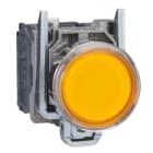 Harmony XB4 - poussoir lumineux LED - 1F+1O - orange - D22 - 24VACDC