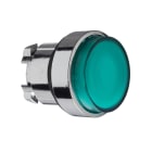 Schneider Electric - Harmony XB4 - tête bouton poussoir lumineux DEL - Ø22 - dépassant - vert