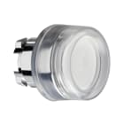 Schneider Electric - Harmony XB4 - tete bouton poussoir lumineux DEL - D22 - capuchonne - blanc