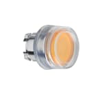 Schneider Electric - Harmony XB4 - tete bouton poussoir lumineux DEL - D22 - capuchonne - orange