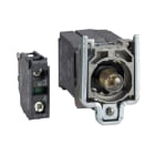 Schneider Electric - Harmony XB4 - corps bouton poussoir lumineux BA9s - 1F - transfo 110V - vis étr
