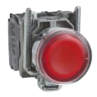 Schneider Electric - Harmony XB4 - poussoir lumineux LED - 1F+1O - rouge - D22 - 24VACDC
