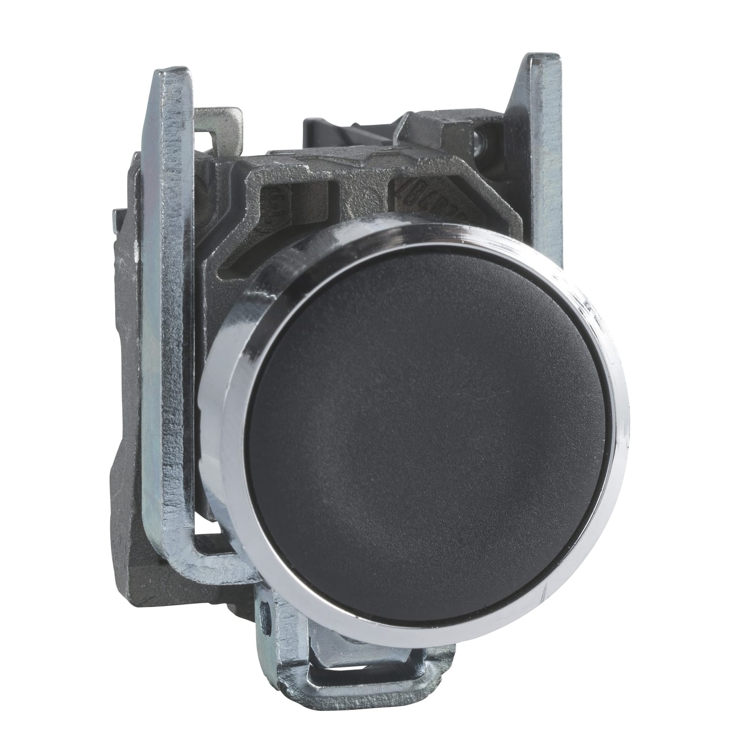 Schneider Electric - Harmony XB4 - bouton poussoir à impulsion - Ø22 - noir - 1O - vis étrier
