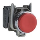 Schneider Electric - Harmony XB4 - bouton poussoir a impulsion - D22 - depassant - rouge - 1O - vis