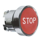 Schneider Electric - Harmony XB4 - tête bouton poussoir - affleurant - Ø22 - rouge - texte 'STOP'
