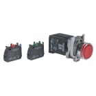 Schneider Electric - Harmony XB4 - poussoir lumineux - 1F+1O - rouge - Ø22 - transfo 110VAC