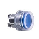 Schneider Electric - Harmony XB4 - tete bouton poussoir lumineux DEL - D22 - capuchonne - bleu