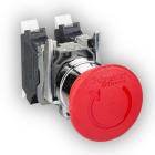 Schneider Electric - Harmony XB4 - bouton arret urgence - D40 - pousser tourner - rouge - 1O+1F - re