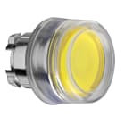 Schneider Electric - Harmony XB4 - tête bouton poussoir lum DEL - Ø22 - capuchonné - jaune