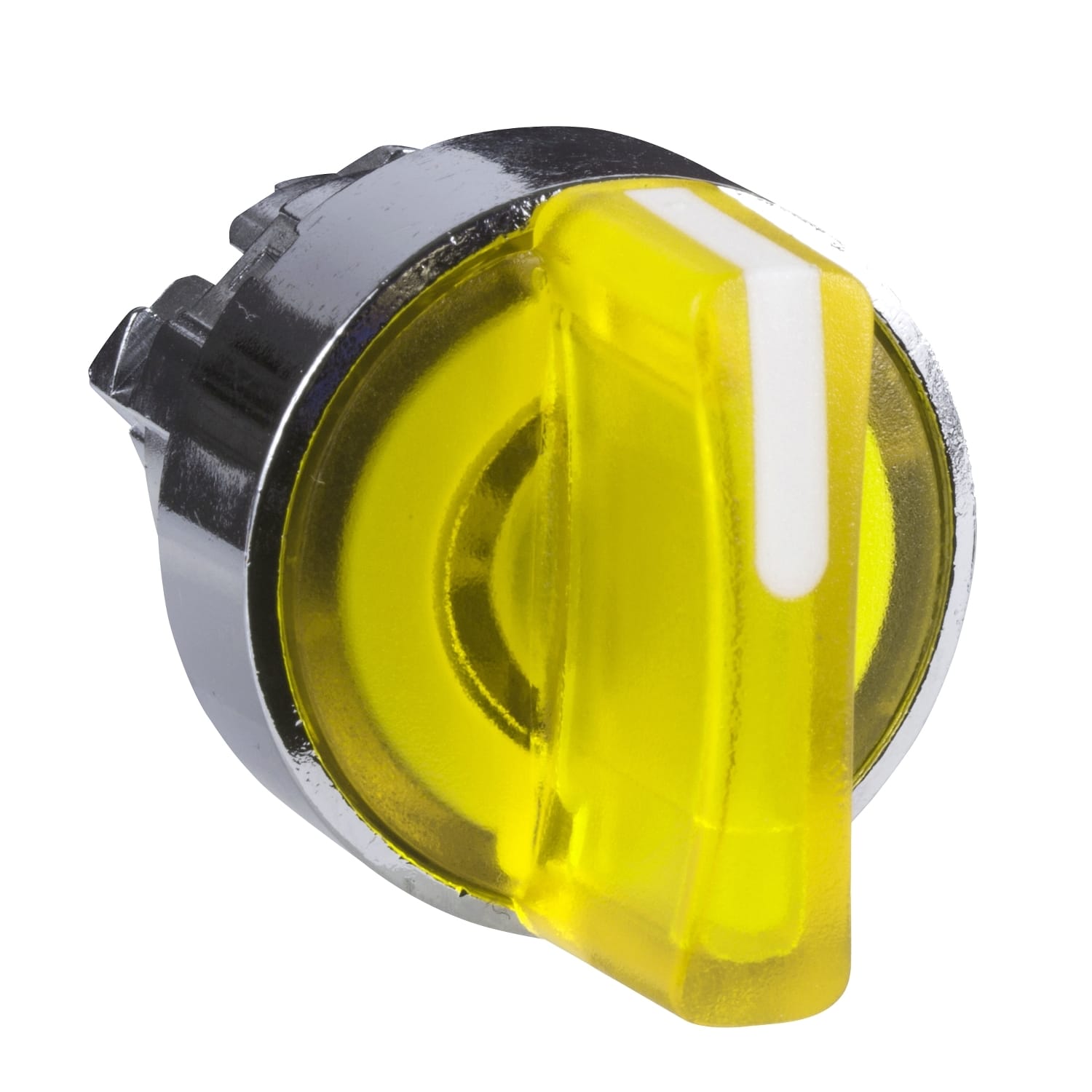 Schneider Electric - Harmony XB4 - tête bouton à manette lumineux - Ø22 - 3 pos fix - jaune
