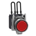Schneider Electric - Harmony XB4 - voyant lumineux DEL - Ø22 - test lampe - rouge - 120V - vis étrier