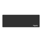 Schneider Electric - Harmony - plastron - vierge - 300x100 - non marqué - plastique - noir
