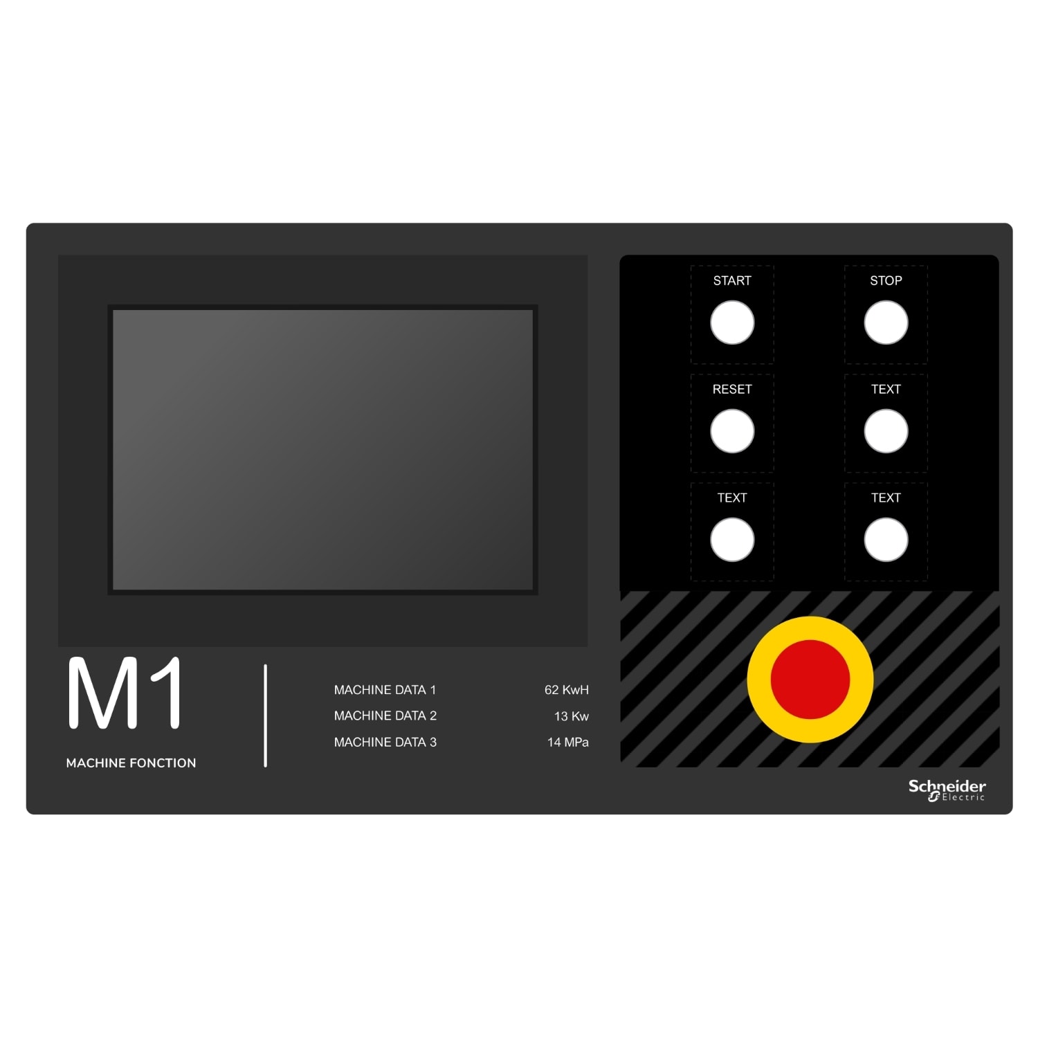 Schneider Electric - Harmony - plastron 500x300 - personnalisé via configurateur
