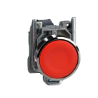 Schneider Electric - Harmony XB4 - bouton poussoir a impulsion - D22 - rouge - 1O - vis etrier