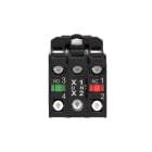 Schneider Electric - Harmony XB5 - bouton poussoir lum - Ø22 - col grise - rouge - 1O+1F - 110V