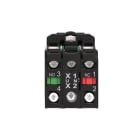 Schneider Electric - Harmony bt-pous lumineux bleu Ø22 - impulsion - 24V - 1O+1F