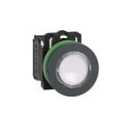 Schneider Electric - Harmony XB5 - BP lumineux DEL - flush - blanc - 1O+1F - 230V - vis étrier