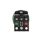 Schneider Electric - Harmony XB5 - BP lumineux DEL - flush - rouge - 1O+1F - 24V - vis étrier