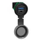 Schneider Electric - Harmony XB5 - prise USB 3.0 A- cache protection métal - diam 22 - IP 65/66/67/69