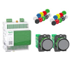 Schneider Electric - Harmony XB5R - Pack incluant PAS600L - 2 boutons poussoirs - un ZBRZ1