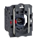 Schneider Electric - Harmony XB5 - corps bouton poussoir lumineux BA9s - 1O - 250V max - vis étrier