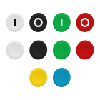 Schneider Electric - Harmony Jeu de 10 capsules de couleur et marquage différents