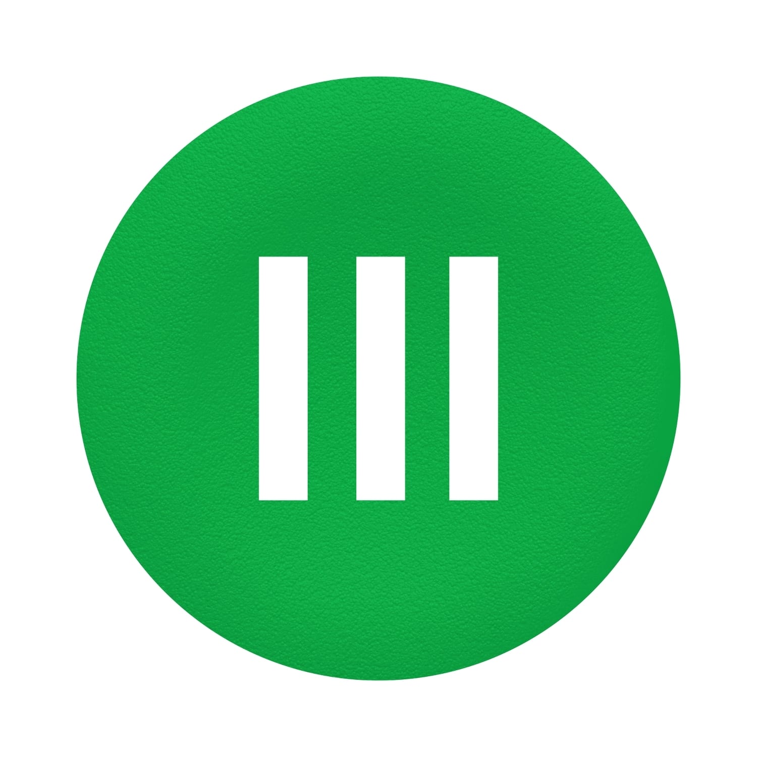 Schneider Electric - Harmony - capsule pr bouton poussoir - Ø22 - affleurant lisse - 'III' - vert