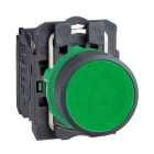 Schneider Electric - Harmony XB5 - bouton poussoir a impulsion - D22 - vert - 1F - vis etrier