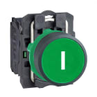 Harmony XB5 - bouton poussoir impulsion - D22 - marque - vert - 1F - vis etrier