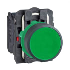 Schneider Electric - Harmony XB5 - bouton poussoir a impulsion - D22 - vert - 1O+1F - vis etrier