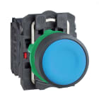 Schneider Electric - Harmony XB5 - bouton poussoir impulsion - Ø22 - bleu - 1O+1F - vis étrier