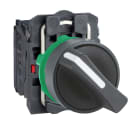 Schneider Electric - Harmony XB5 - bouton tournant manette - Ø22 - 2 pos fix - noir - 1O+1F - vis étr