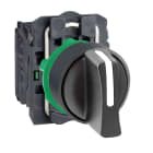 Schneider Electric - Harmony XB5 - bouton tournant manette - Ø22 - 3 pos fix - noir - 2F - vis étrier
