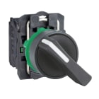 Schneider Electric - Harmony XB5 - bouton tournant à crosse - Ø22 - 2 pos fix - noir - 1F - vis étr
