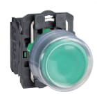 Schneider Electric - Harmony XB5 - bouton poussoir à impulsion - Ø22 - capuchonné - vert - 1F - vis