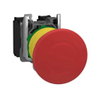 Schneider Electric - Harmony XB5 - arrêt urgence - Ø40 - pousser tirer - rouge - 1O+1F - vis étrier