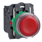 Schneider Electric - Harmony bt-pous lumineux rouge Ø22 - impulsion - 230 V - 1O+1F