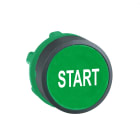 Schneider Electric - Harmony XB5 - tête bouton poussoir - affleurant - Ø22 - vert - texte 'START'