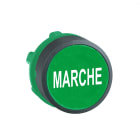 Schneider Electric - Harmony XB5 - tete bouton poussoir - affleurant - D22 - vert - texte 'MARCHE'