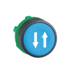 Schneider Electric - Harmony XB5 - tête bouton poussoir - Ø22 - affleurant - bleu - marquage 2fleches
