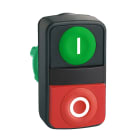 Schneider Electric - Harmony XB5 - tête bouton double touche - Ø22 - non marqué - vert/rouge